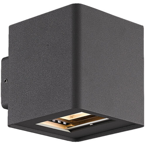 Crest LED 4 inch Graphite Grey Outdoor Wall Mount