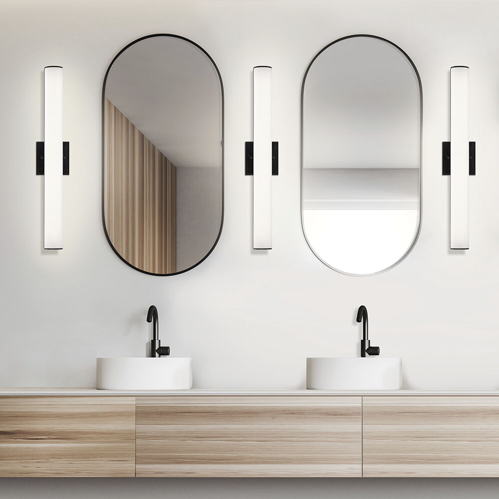 Springfiel LED 23.5 inch Black Vanity Light Wall Light, Small