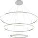 Spunto LED 61 inch Silver Chandelier Ceiling Light