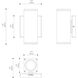 Arena 70 LED 7.09 inch Black Outdoor Wall Mount