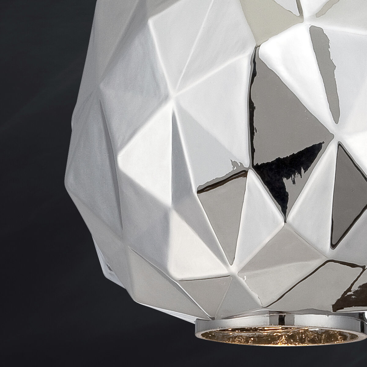 Studio 1 Light 12 inch Chrome Pendant Ceiling Light