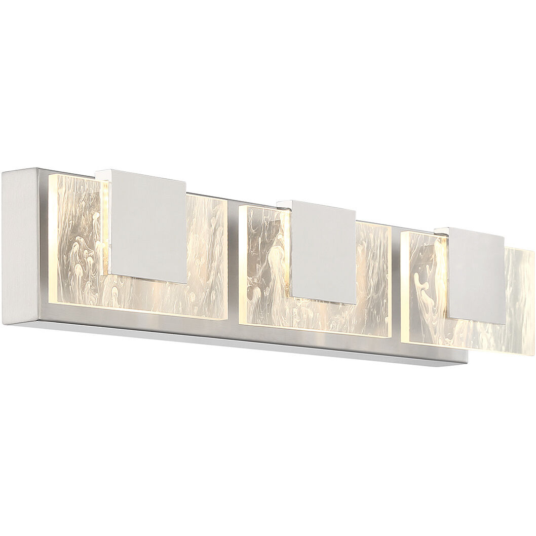 Kasha LED 27.75 inch Chrome Vanity Light Wall Light