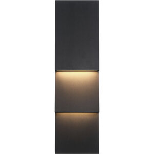 Nanton 2 Light 19 inch Black Outdoor Wall Sconce