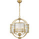 Manilow 6 Light 19 inch Brass Chandelier Ceiling Light