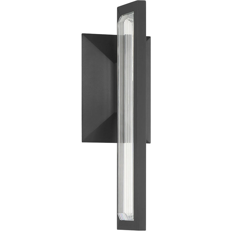Aelin LED 14 inch Matte Black Outdoor Wall Sconce