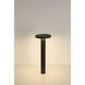Perch 10 watt Black Outdoor Bollard
