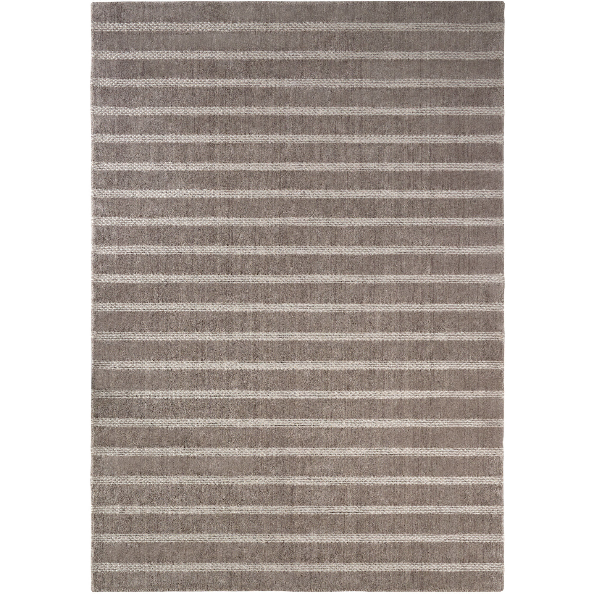 Laid Back Luxe Brown and Ivory Indoor Rug