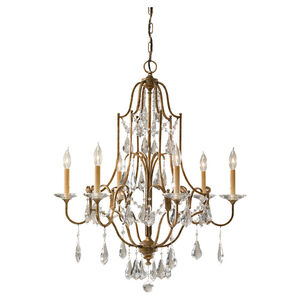 Valentina 6 Light 28.5 inch Oxidized Bronze Chandelier Ceiling Light, Medium