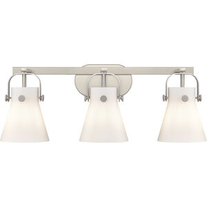 Pilaster II Cone 3 Light 26.50 inch Bathroom Vanity Light