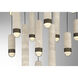 Cambre LED 32 inch Antique Brass Multi Drop Chandelier Ceiling Light