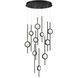 Barletta LED 24 inch Black Chandelier Ceiling Light