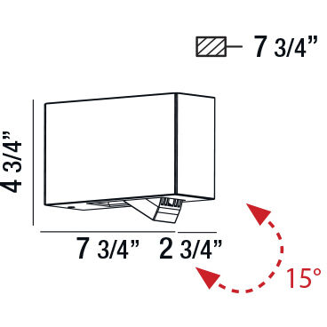 Oscar LED 5 inch Marine Grey Outdoor Wall Mount