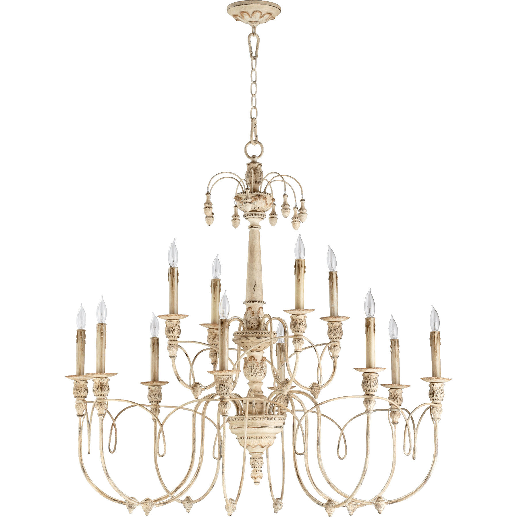 Salento 12 Light 39 inch Persian White Chandelier Ceiling Light
