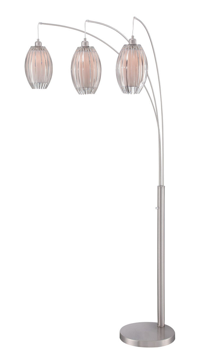 Lotuz 85 inch 60.00 watt Chrome Arc Lamps Portable Light