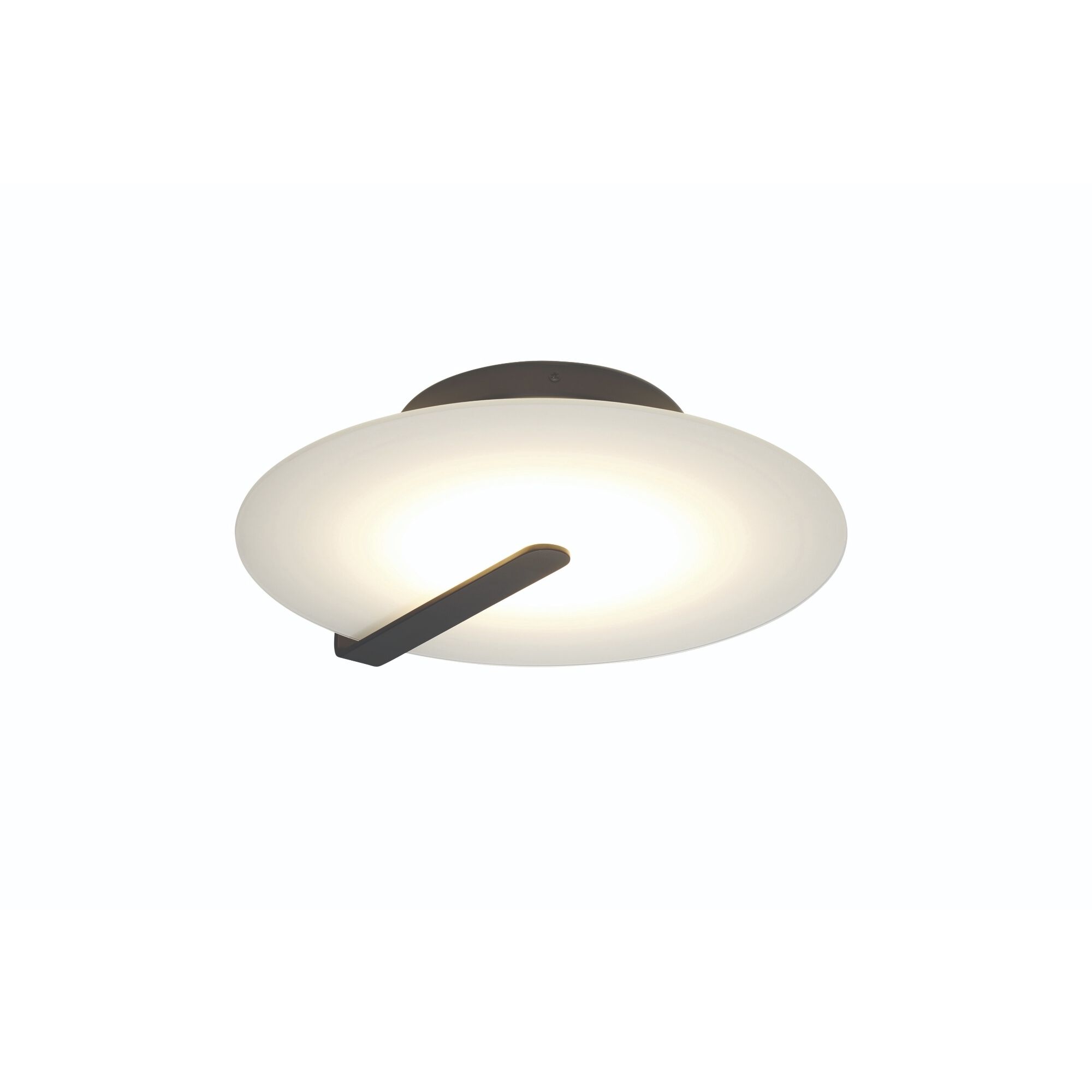 Nuvola LED 16.75 inch Black Flush Mount Ceiling Light