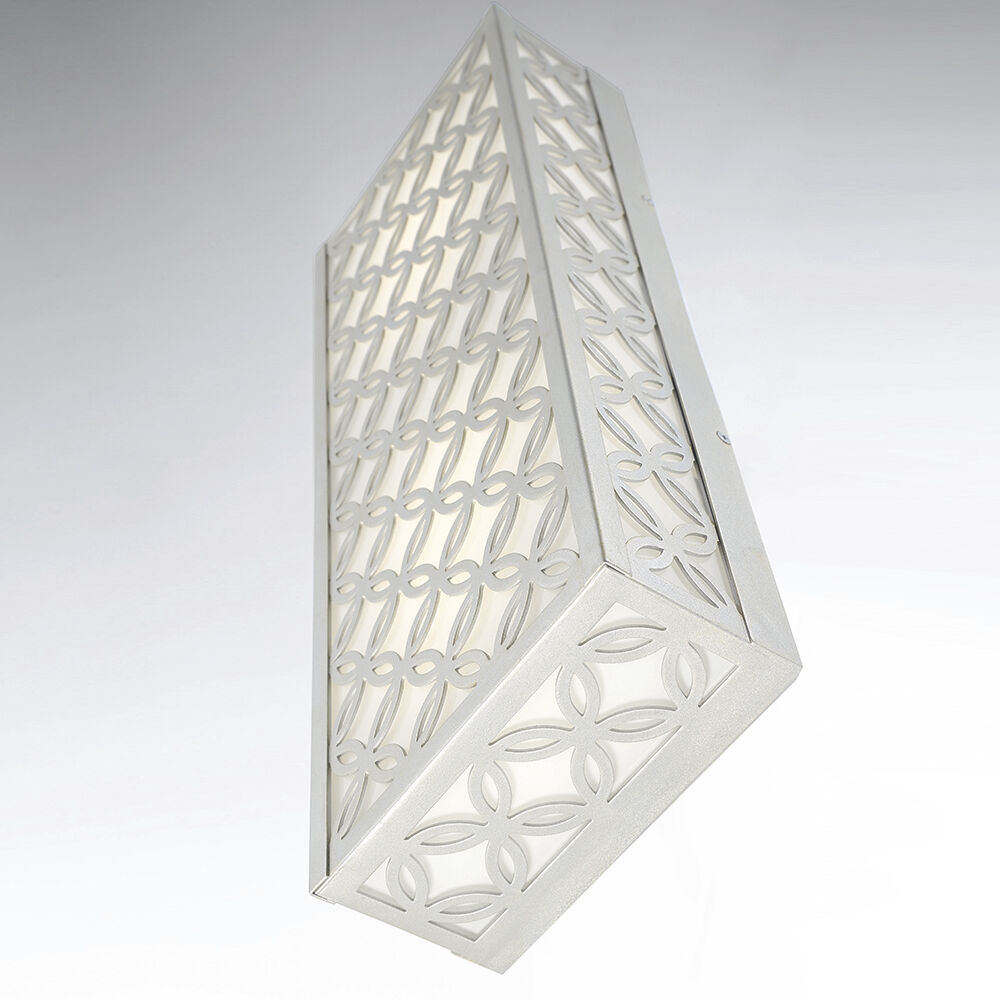 Clover 1 Light 21 inch Aged Silver Outdoor LED Wall Sconce