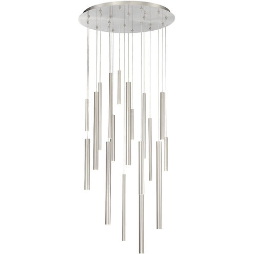 Santana LED 24 inch Satin Nickel Chandelier Ceiling Light