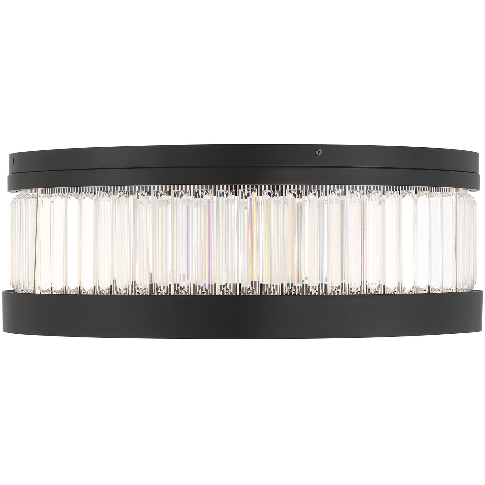 Empra LED 23.63 inch Matte Black Flush Mount Ceiling Light