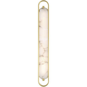 Noga 1 Light 36 inch Gold Vanity Light Wall Light