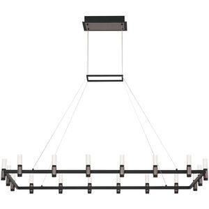 Altamont LED 27 inch Satin Nickel/ Black Chandelier Ceiling Light