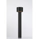 Passage 10 watt Black Outdoor Bollard
