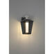 Andson LED 12.75 inch Satin Nickel-Sand Black Mix Outdoor Wall Sconce