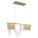 Tenda LED 3 inch Gold Chandelier Ceiling Light