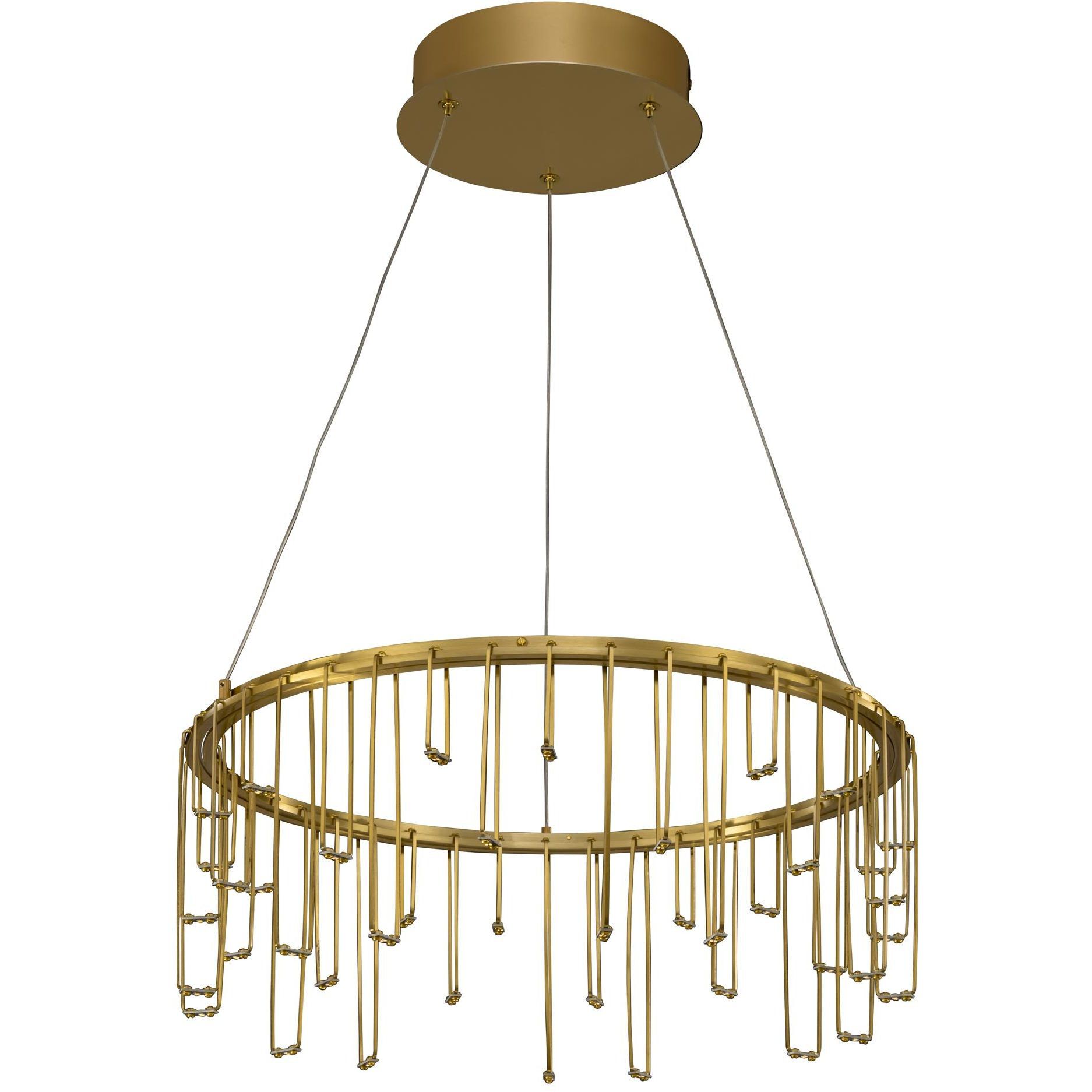 Lucerna 13.75 inch 15.12 watt Stainless Steel Gold Chandelier Ceiling Light