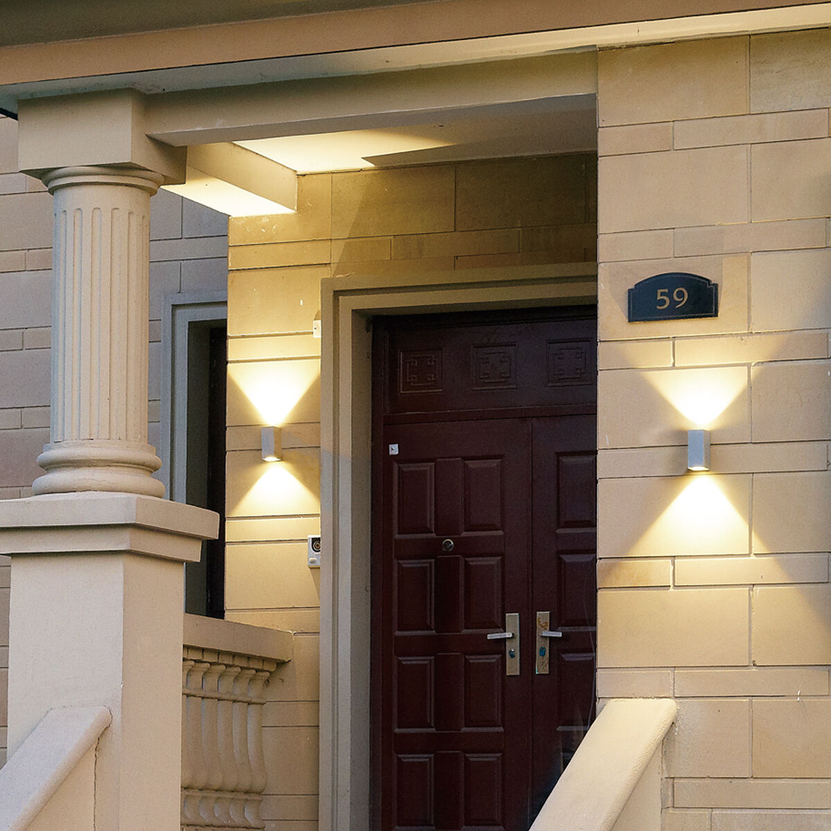 Dale LED 6 inch Graphite Grey Outdoor Wall Mount