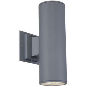 Ontario LED 12 inch Grey Outdoor Wall Mount