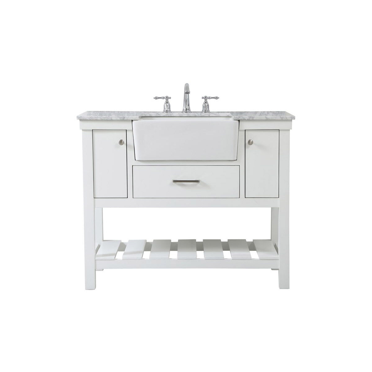 Clement 42 X 22 X 34 inch White Bathroom Vanity Cabinet