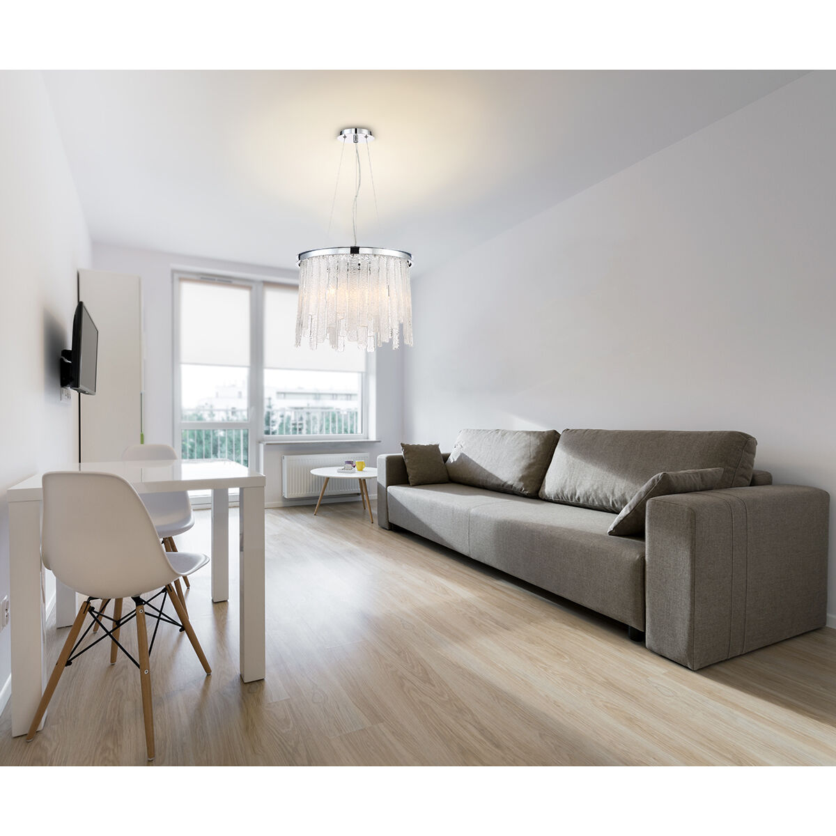 Candice 6 Light 16 inch Chrome Chandelier Ceiling Light