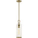 Yasmin 1 Light 5 inch Aged Gold Outdoor Pendant