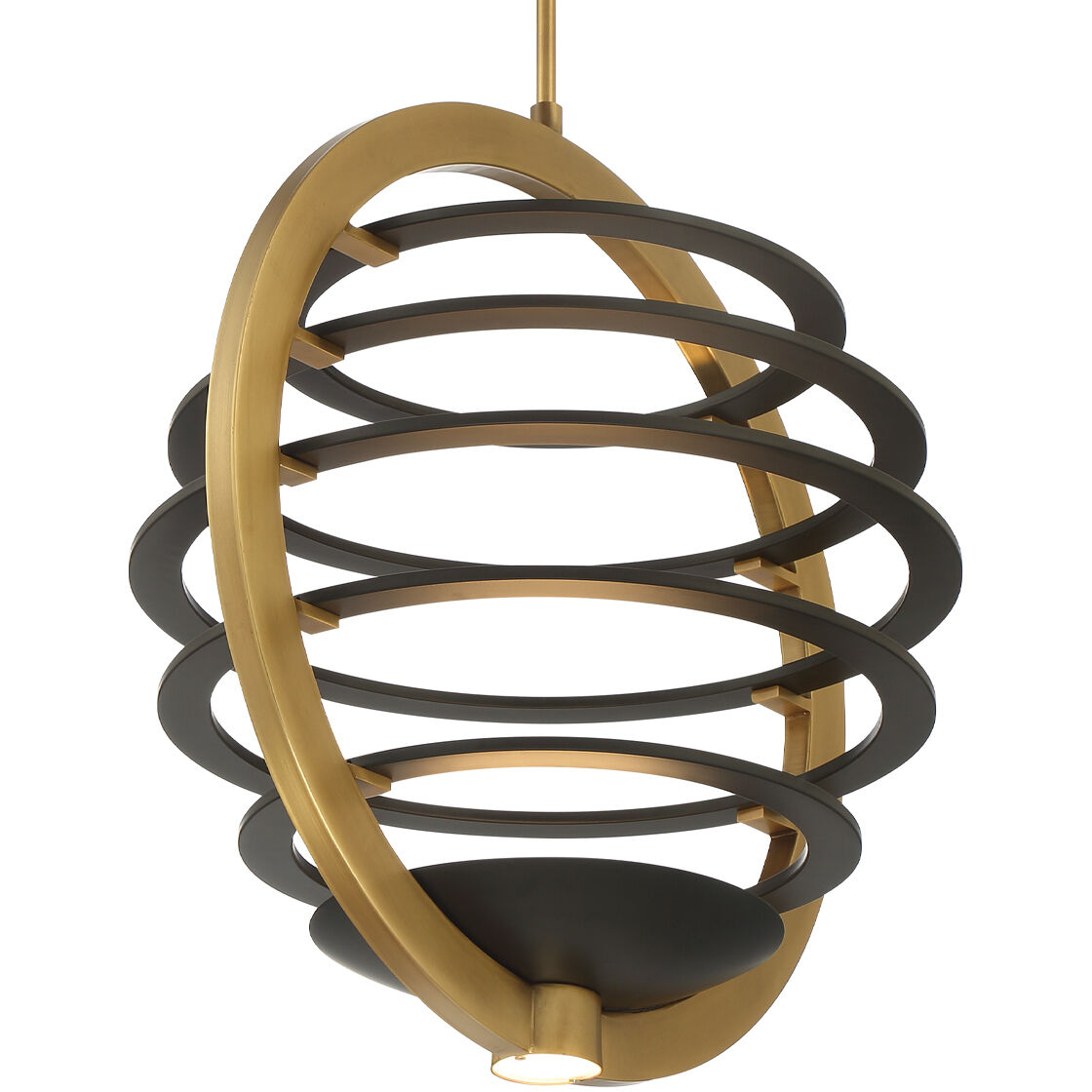 Ombra LED 25 inch Polished Nickel Chandelier Ceiling Light