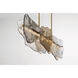 Grotto 1 Light 58.25 inch Antique Brass Linear Chandelier Ceiling Light