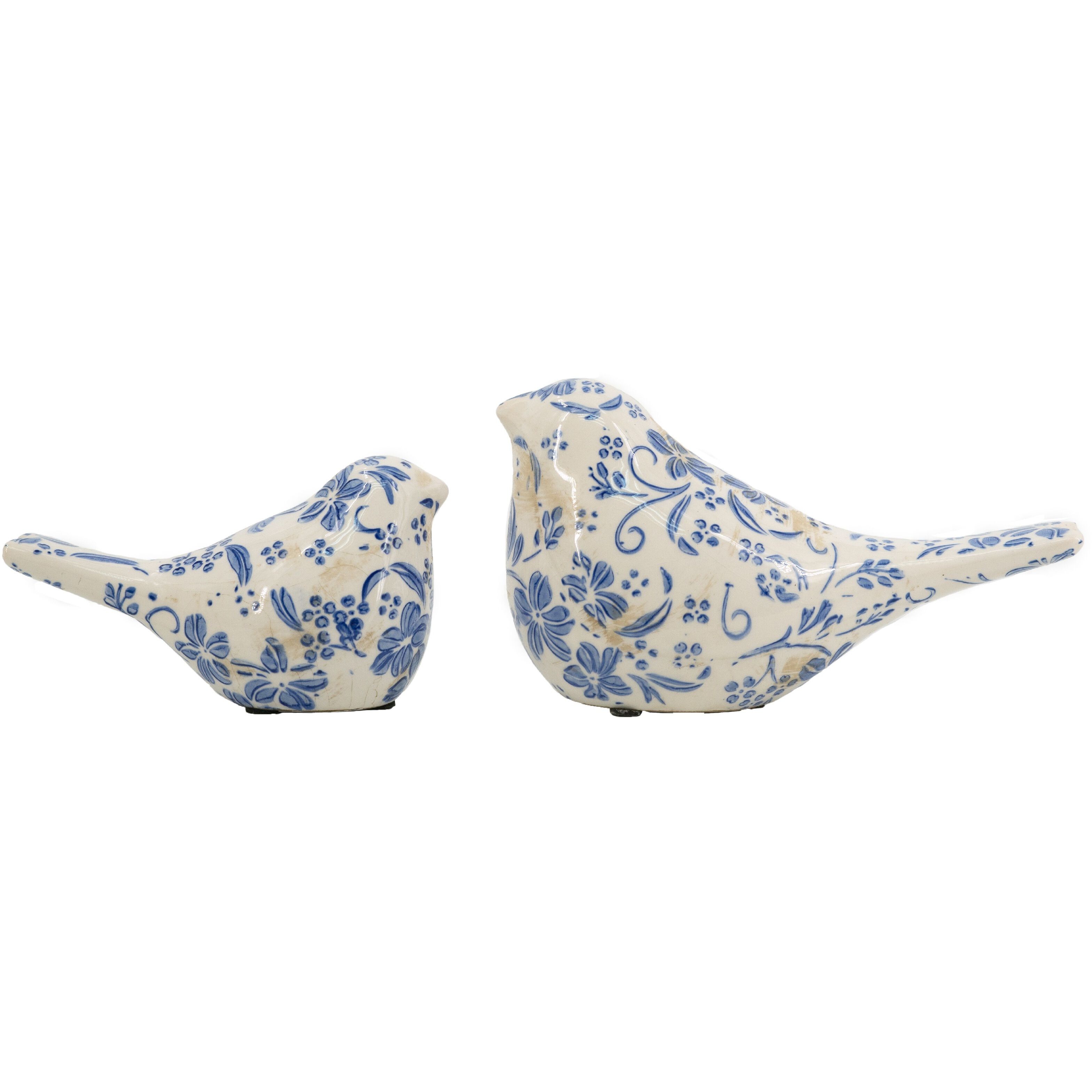 Anita Blue and White Statue