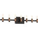 Albany LED 32.25 inch Brass and Black Vanity Light Wall Light