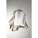 Norah 1 Light 5.5 inch Polished Nickel Standard Pendant Ceiling Light in Amber