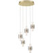 Rola LED 17.75 inch Gold Chandelier Ceiling Light