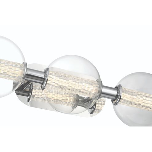 Atomo LED 24.75 inch Chrome Vanity Light Wall Light