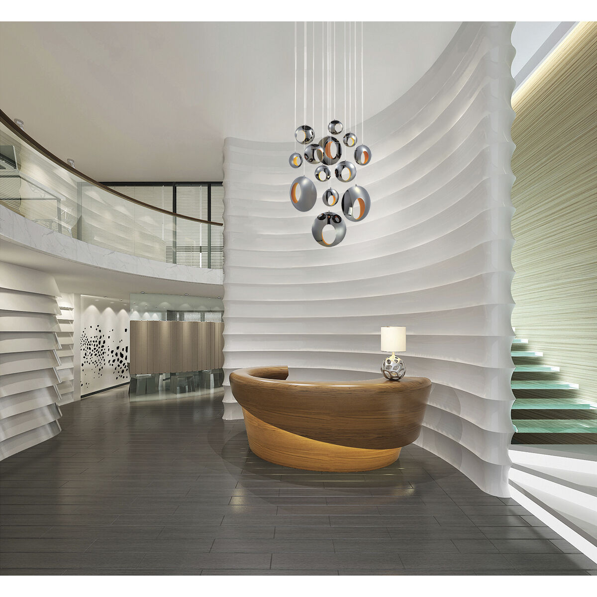 Arlington LED 51.25 inch Black Chandelier Ceiling Light