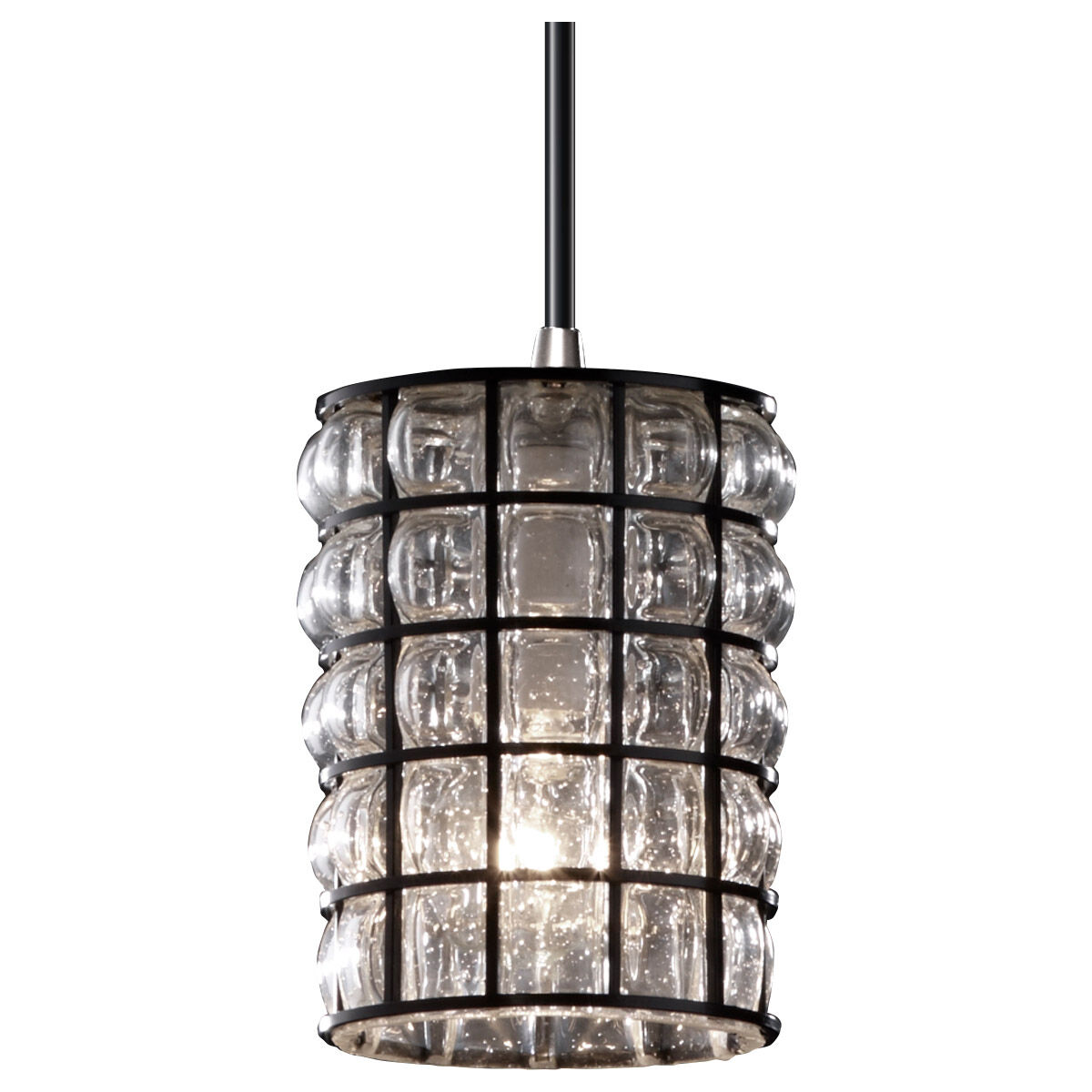 Wire Glass 1 Light 4.00 inch Pendant