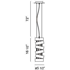 Ariella 1 Light 6 inch Chrome Pendant Ceiling Light