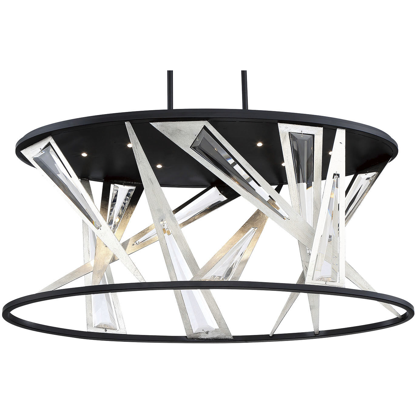 Sarise LED 16 inch Black Chandelier Ceiling Light