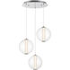 Atomo LED 20.5 inch Chrome Chandelier Ceiling Light