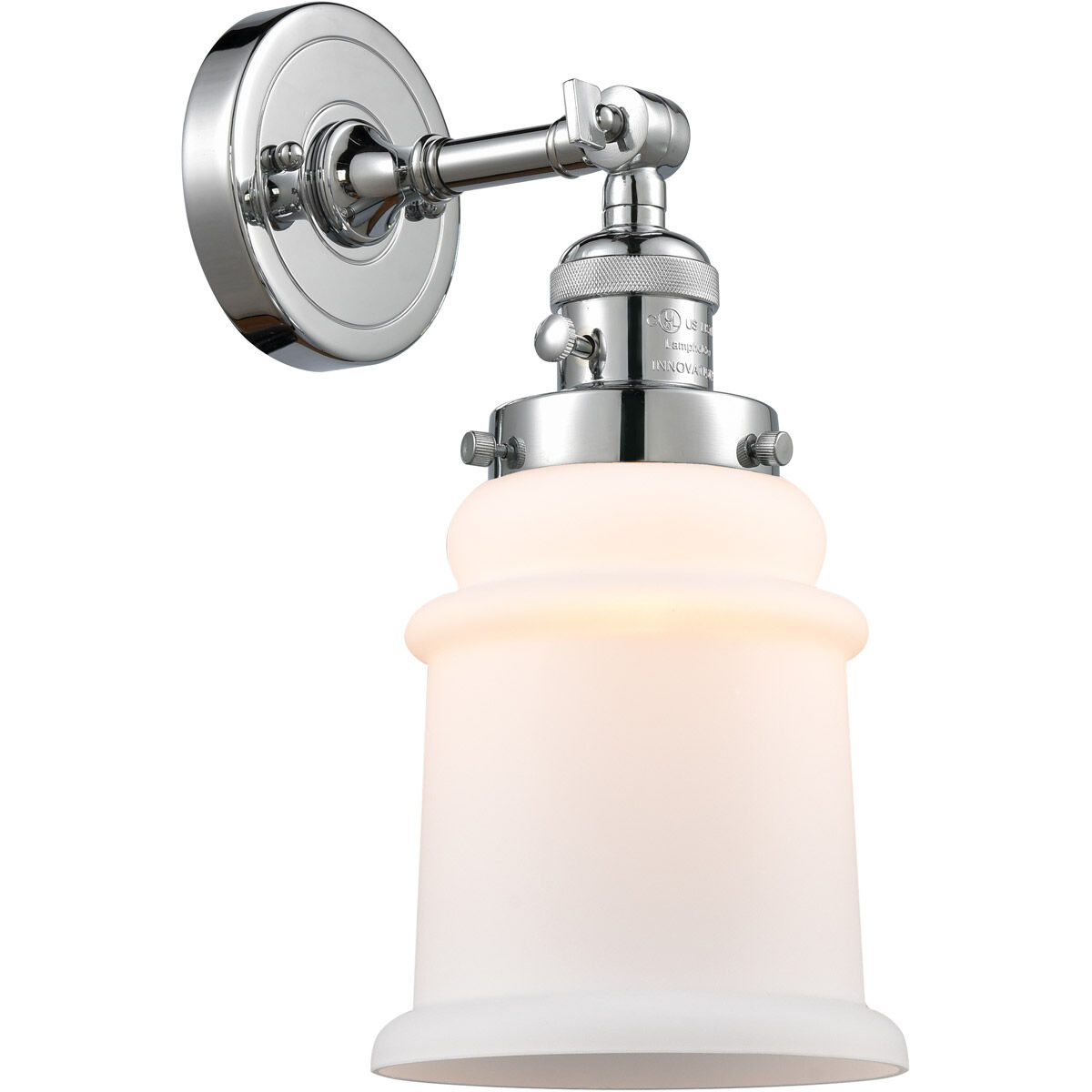 Franklin Restoration Canton LED 7 inch Polished Chrome Sconce Wall Light, Franklin Restoration