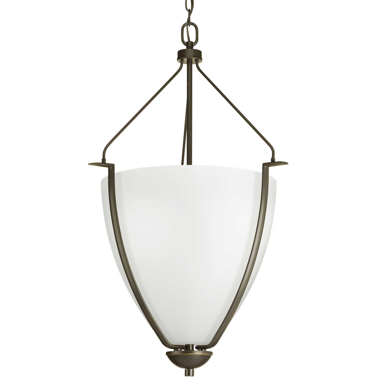 Bravo 3 Light 20 inch Antique Bronze Foyer Pendant Ceiling Light, Large