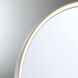 Serin 36 X 30 inch Satin Nickel-Black Mix LED Mirror in Satin Nickel/ Black