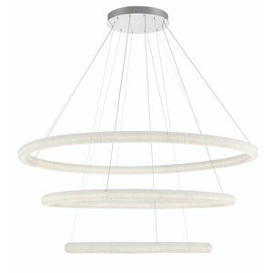 Sassi LED 60 inch Chrome Chandelier Ceiling Light