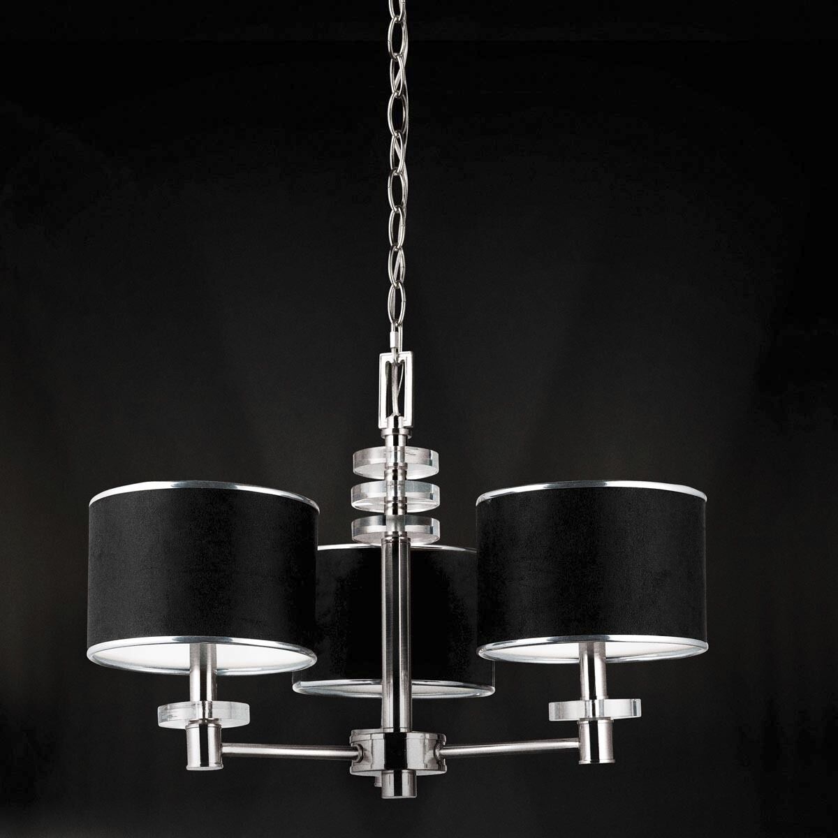 Savvy 3 Light 13 inch Satin Nickel Pendant Ceiling Light